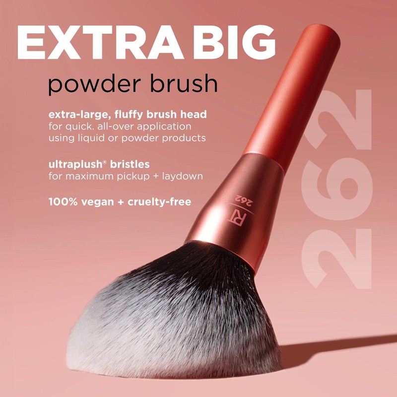 Real Techniques Extra Big Powder Brush, Large Makeup Brush For