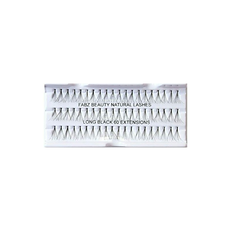 Individual False Eyelashes Flare Cluster Lash Extensions Knotted Lashes (Long