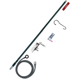 FireStik FG4648-B Four Foot No-Ground Plane CB Antenna Kit, Black, 3 Way Mount, 100 Watts Power Rating, 28 Inches Length, Frequency Range 26-30MHz, Top Load Position, Fiberglass Antenna