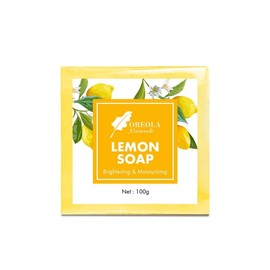 Lemon Soap For Face and Body For Hydrating, Brightening and Moisturizing 100g by Oreola Naturals