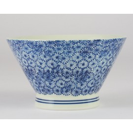 Hasami Honeycomb kurawa Stamped? 丼 (Blue) 13926