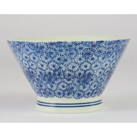 Hasami Honeycomb kurawa Stamped? 丼 (Blue) 13926