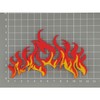Fire Flames Patch for Iron-On or Sew On Iron-On Patch