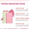 Mysense Pink Cream Blush Stick, Multi-use Makeup Blush Stick for