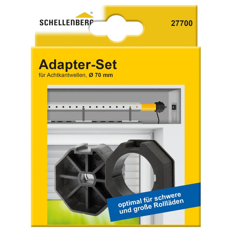 Schellenberg 27700 Adattatore per motore tapparella per albero tapparella da