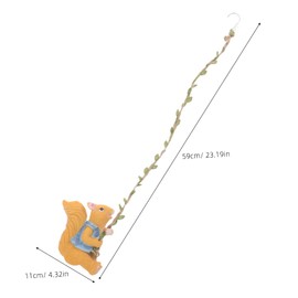 FUNOMOCYA Creative Climbing Squirrel Wall Decor Charming Resin Garden Ornaments for Outdoor Decoration for Patio Tree Hanging Cute Animal Theme for Lively Spaces