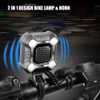 Waterproof Rechargeable Bike Front Lamp Bell Bicycle Handlebar Light Horn