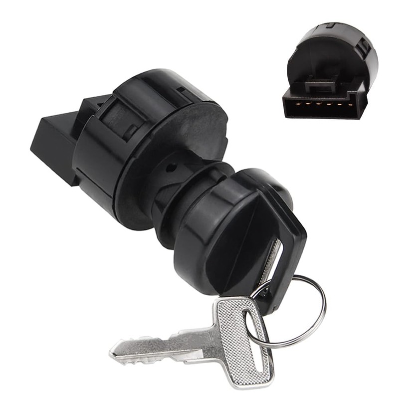 Replace 4012166 YINNCKE Ignition Key Switch 4 Position Off-Run-Light On-Start