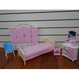 My Fancy Life Bed Room & Wardrobe Doll Furniture Play Set