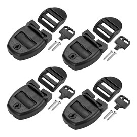 Nicear Set of 4 Hot Tub Cover Clips Hot Tub Cover Repair Kit Locking Clip Locks with Keys and Hardware For Spas Spas