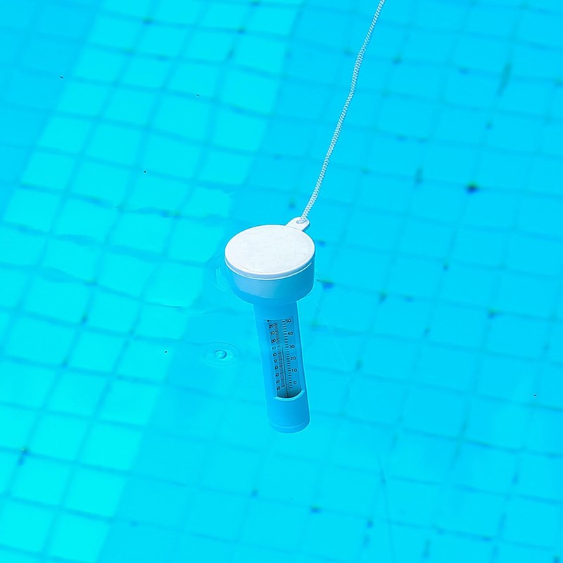 Water Temperature Thermometer Swimming Pool Thermometer with String Shatter Resistant