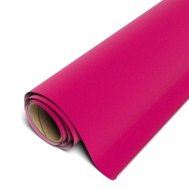 Siser StripFlock Pro HTV 12"x1yd Roll (Fluorescent Pink) - Textured Heat Transfer Vinyl - for use with Siser, Cricut and Silhouette Cutters - CPSIA Certified