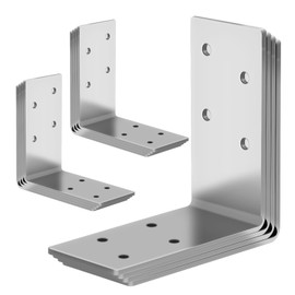 Andorm 8 Pack L Brackets - 3x3 Heavy Duty Stainless Steel Corner Brace for Wood, Framing and Outdoor Use