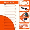 Loutep Biothane Long Line Dog Leash 5ft, 10ft, 16ft, 30ft,