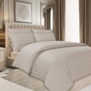 Pamposh Satin Stripe Double Duvet Set - Premium Hotel Quality