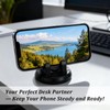 360° Rotatable Car Phone Mount with Three-Point Dashboard Support –