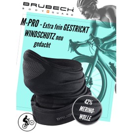 BRUBECK X-Pro KM10430 Half Balaclava for Men and Women, Temperature-Regulating, Face Mask, Functional Clothing, Breathable, L-XL