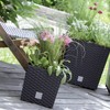Prosper Plast Rattan Planter Mocca Colour - 22.5cm 8L Capacity