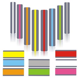 Esforzarse 16 Pieces Colourful Guided Reading Strips, Visual Stress Reducing for Children and Dyslexia, Dyslexia Reading Strips for Dyslexic Students, Colored Overlays Bookmarks Help with Dyslexia
