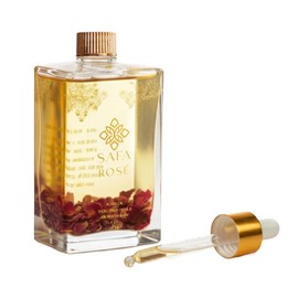 SAFA Rosé Oil - Organic Oil for Face, Body, Hair, Nails & Aromatherapy | Natural Blend of Bulgarian Damask Rose, Moroccan Argan, Sweet Almond, Vitamin E, & Apricot Oil | Moisturizer for Women & Men