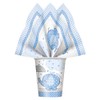 Unique 41692 Blue Elephant Boy "Baby Shower" Luncheon Napkins 6.5",