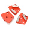 3Pcs Diamond Grinding Shoes Trapezoid Concrete Aggreesive Cutting 2 Long