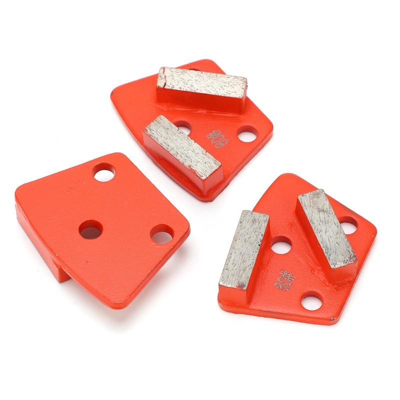 3Pcs Diamond Grinding Shoes Trapezoid Concrete Aggreesive Cutting 2 Long