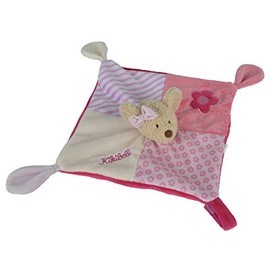 Simba 109247880 - Steinbeck Lillebi Kikibell, Schmusetuch, 30 cm, rosa