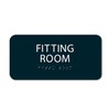 ALPHA DOG ADA SIGNS - Fitting Room Sign with Braille