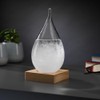 InGenious Teardrop Storm Glass on Stand Ornamental Weather Forecast Barometer