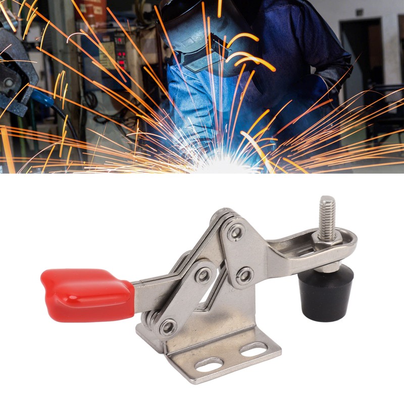 Horizontal Toggle Clamp Stainless Steel 66lb Holding Capacity 80 Degrees