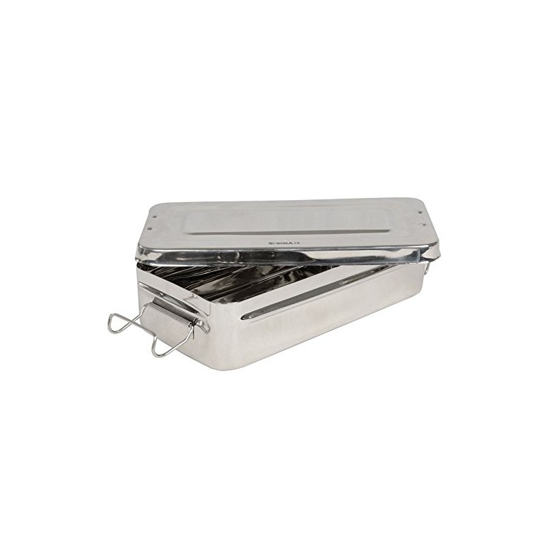 GIMA 26670 Stainless Steel Box with Handle, 25 cm x
