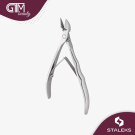 Staleks EXPERT 11 Cuticle Nippers 11 mm – Elongated Ergonomic Handles – Straight Blades with Protrusion for Efficient Trimming