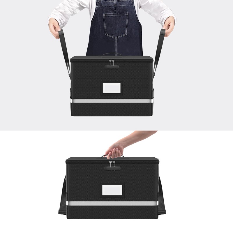 ZOOPIP Fireproof File Box with Lock, 5200°F Document Box Storage