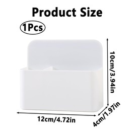 XXLKVSK 1Pcs Magnetic Marker Holder Magnetic Pen Holders Adjustable Dry Erase Marker Holder with Removable Divider Whiteboard Marker Holder for Fridge Refrigerator Office and School(White)