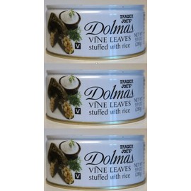 Trader Joe's - Dolmas Vine Leaves Stuffed with Rice NET WT 9.9 OZ (280g) - 3-PACK