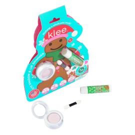 Klee Naturals Holiday Eye Shadow and Lip Shimmer Makeup Kit. Gentle and Non-Toxic. Perfect for Kids and Tweens. Made in USA. (Snowflake Shimmer)