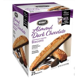 Nonni's Almond Dark Chocolate Biscotti: 25 Count, 2lb,1.25 oz (943 g)