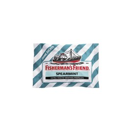 Fisherman's Friend Spearmint Without Sugar Pack of 12 (12 x 25 g)