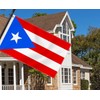 Large Puerto Rico Flag,3x5 FT Puerto Ricon 75D Outdoor Banner,