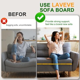 LAVEVE Heavy Duty Couch Cushion Support for Sagging Seat 24''x72'', Large Solid Wood Sofa Support Under Cushions Boards Loveseat Insert, Protect Sagging Couch Cushion Seat, Extend Sofa Life