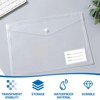 Eidoct Clear Plastic Wallets, 30 Pack A4 Plastic Folders Document