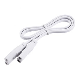 MECCANIXITY Lamp Connecting Wire for T4 T5 T8 LED Tubing, 50cm 2 Pin Double End Light Link Cords Extension Cable Pack of 4