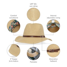 Sunday Afternoons Sonntag Mittags Women's Hat Coronado, Cream/Tweed, M