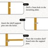 Quacc 12 PCS Replacement Shelf Support Pins, 5mm Metal Shelf