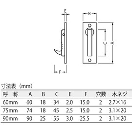 Best 355 Half Rotating Handle 3.0 inches (75 mm) Brass Polished #355-75-2