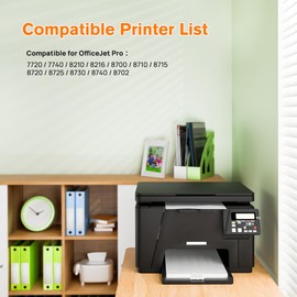 952XL Black High-Yield Ink Cartridge Latest Upgrade Replacement for HP 952 XL Ink Cartridges Works with HP OfficeJet 8702, OfficeJet Pro 7720, 7740, 8210, 8710, 8720, 8730, 8740 Printers (2 Black)