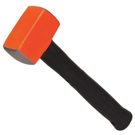 Sledge Hammer, 4 lb, 16 in, Rubber/Steel