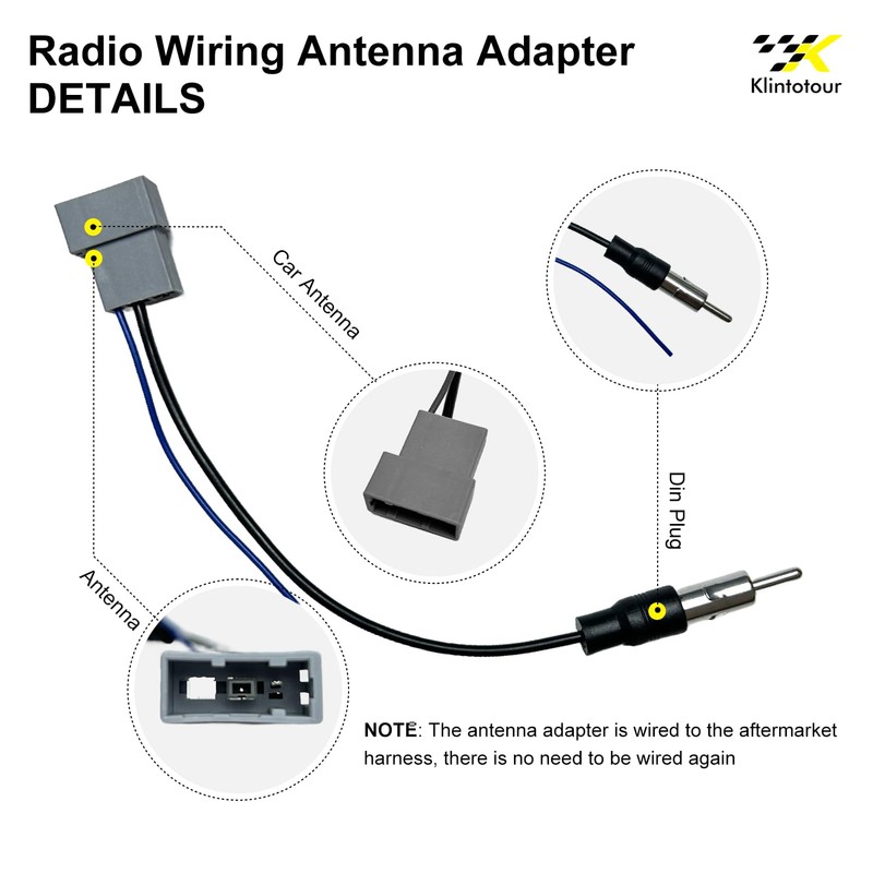 Aftermarket Radio Wiring Adapter Compatible with Nissan 2007-2013/Subaru 2008-2013, 16Pin