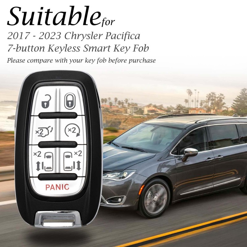 Vitodeco Genuine Leather Smart Key Fob Case Cover Protector with